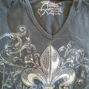 Pinkberry lng slv sz LG hooded top